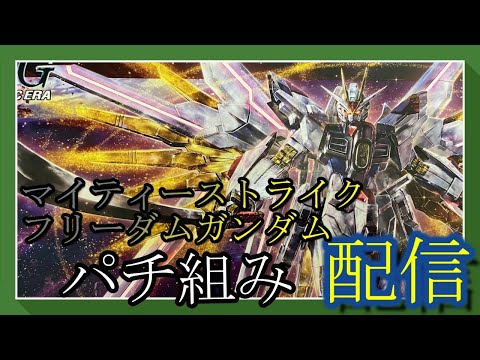 【パチ組み配信】マイティーストライクフリーダムガンダムパチ組みするよ！【作業雑談、初見さん歓迎