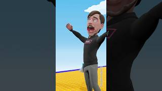 Favorite Run With Steve And Friends Funny Animation #steve #spiderman #mrbeast #herobrine