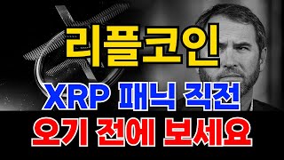 [ 리플코인 xrp ] XRP 패닉 직전..!! 오기 전에 보세요
