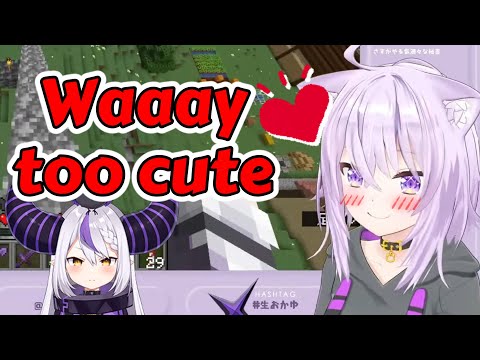 【ENG SUB】Laplus makes Okayu burst with maternal love【hololiveJP / Nekomata Okayu】