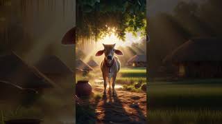 gouri cow video #CowStory #InspiringTale #VillageLife #BelovedCow #ChildhoodMemories #IndianVillage