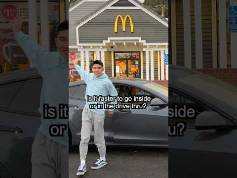 What’s Faster: Inside or Drive Thru? #shorts