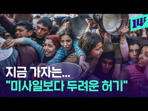 가자지역 “배고픔이 미사일보다 두렵다”...새 모이, 잡초, 거북이도 먹는 근황 / 14F