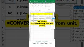 Excel's Magic Trick: Convert Units in Seconds! 🎯🔥 #excelshorts #excel