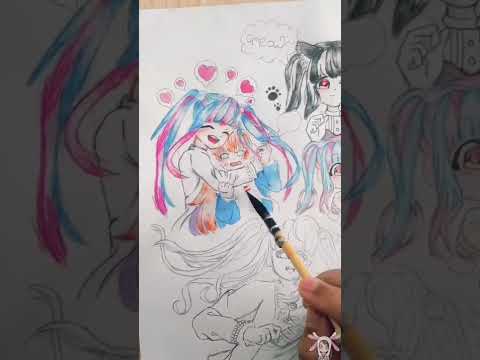 Nyubara Reona from BanG Dream! #semirealistic #shorts #speedpaint #bangdream #pareo #nekoco