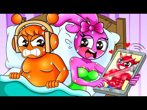 Oren Caught Pinki Flirting with Raddy on Video Call! | Incredibox Sprunki Animation