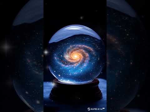 A galaxy within a crystal ball #aigeneration #aishowcase #klingai #space