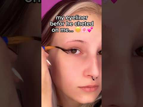 he’s gonna regret it…😈⛓️🥀 #satire #makeup #eyeliner #floptok