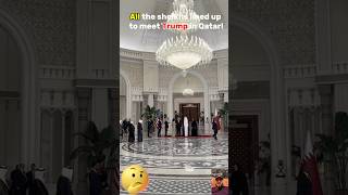 All the sheikhs lined up to meet Trump in Qatar! 🤝👏🏻 #donaldtrump #trump #trumpnews #usa #maga