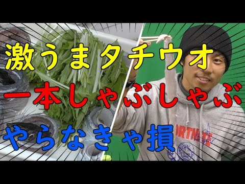 【釣り】タチウオ一本しゃぶしゃぶやったら驚愕の旨さ【絶品】【太刀魚出汁】