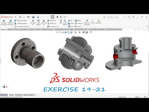 SOLIDWORKS  EXERCISE 19-21 | REVOLVE (FOR BEGINNERS)