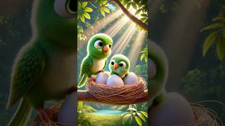 Heartbreaking Story of a Mother Parrot and Her Babies | Emotional Wildlife Short @moonhindianimation