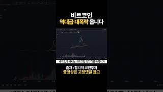 비트코인 가격은 폭락할 수밖에 없습니다