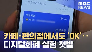 카페·편의점에서도 'OK'‥디지털화폐 실험 첫발 (2025.03.25/뉴스투데이/MBC)