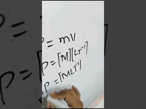 dimensions of momentum #viral #shortvideo #math #physicshelp