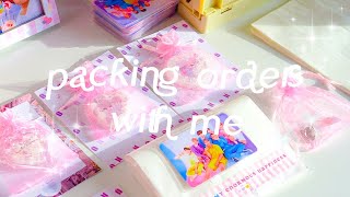 packing orders with me 🧺 | asmr + soft piano bgm ♡︎