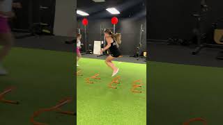 Linear Bunny Hops Over Mini Hurdles | Quick Feet & Lower-Leg Power for Gymnasts