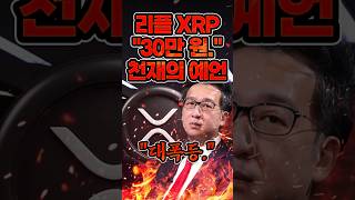 리플 XRP "30만 원 된다." 예언