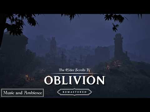 Heavy Rain at Anvil Harbour - The Elder Scrolls IV: Oblivion Remastered - Relaxing Music & Ambience