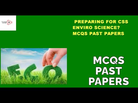 ENV SCIENCE MCQS BY NOA(PAST PAPERS)-MOCKS