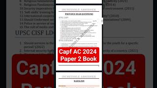 Capf AC 2024 Paper 2 Program | What you will get ??? #capf2024 #capfpaper2 #capfac2024