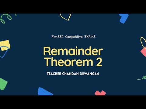 Remainder Theorem  Part-2