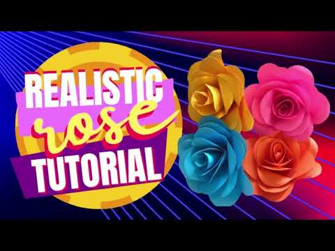 How to Make Realistic Rose Using Construction Paper (Flower Tutorial)