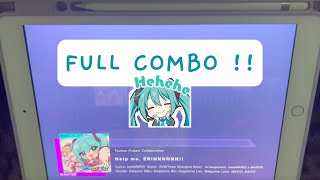 ⎣Project SEKAI⎤ Help me, ERINNNNNN!! FULL COMBO ⎨AP-5⎬ - MASTER Lv.30