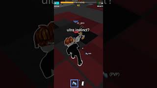 ultra instinct #roblox #funny #robloxfightinggame