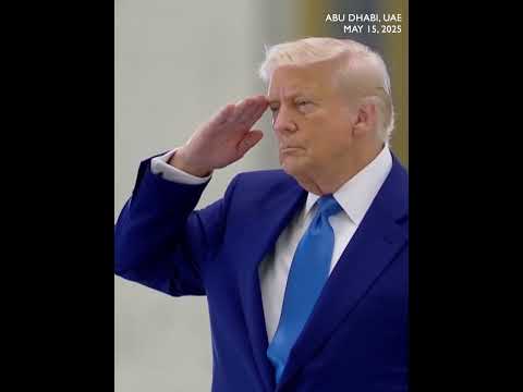 WATCH Official welcome ceremony held for Trump in Abu Dhabi