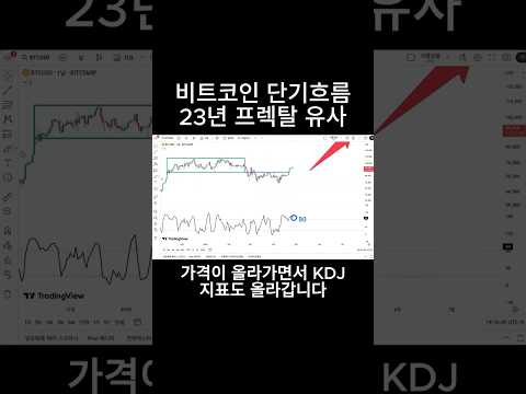 비트코인 단기흐름 2023년 프렉탈과 유사