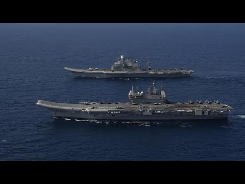 Indian Navy's Twin Carrier Operations,  featuring the INS Vikramaditya and INS Vikrant