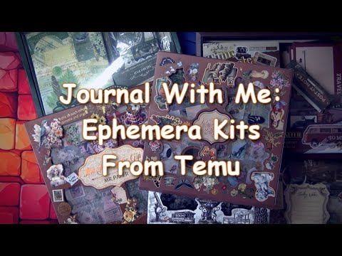 Journal With Me: Ephemera Kits From Temu