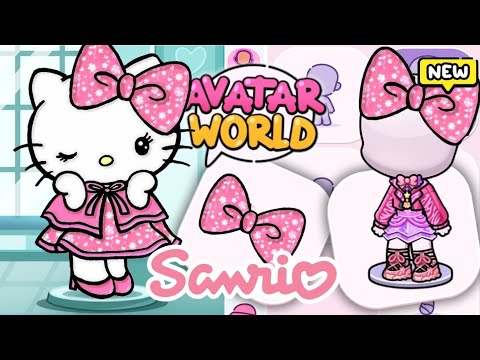 HOW TO MAKE CUTE KITTY SARIO 🩷 IN AVATAR WORLD 😍