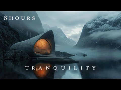 [8 HOURS] Tranquility Ambient SciFi Music & Soundscape🎧❄️for Cozy Winter Days(Relaxing White Noise)