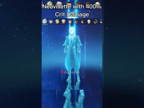 Neuvillette With 400% CRIT DAMAGE #genshinimpact #genshin #neuvillette  #hoyocreators