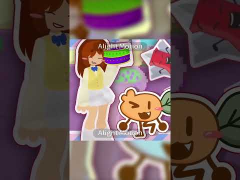 fake collab with @LeviaxAngels// HAPPY BURTHDAY// #fakecollab #osc #bfdi #collab #edit #tweening