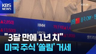 서학 개미 ‘국장 탈출’, 3달 만에 1년치 넘었다 / KBS  2025.05.03.