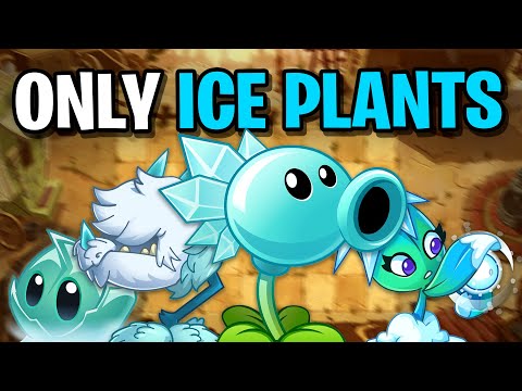 Can You Beat WILD WEST With Only Ice Plants? (PVZ2)