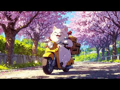 Positive Energy Cat 🐱 Lofi Spring Vibes 🐱 Morning Lofi Songs To Feel Start Your Day With A Smile