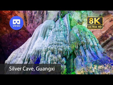 【VR180】Silver Cave: A Bizarre Underground Karst World 银子岩 | Travel China | 8K 3D