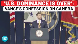 JD Vance's Huge Confession In Front Of Navy: 'Era Of US Dominance Over…'| Trump| China| Russia