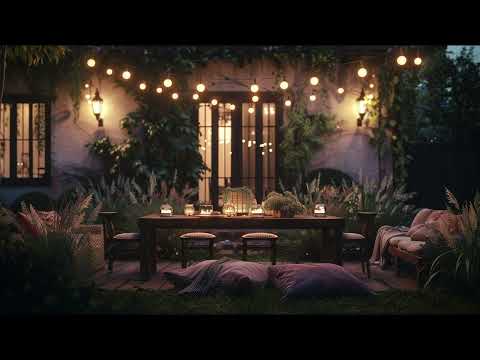 🌿🛋️ Backyard Haven: Chillhop Serenity & Starlit Lounging in a Plush Garden Escape🌟🎶