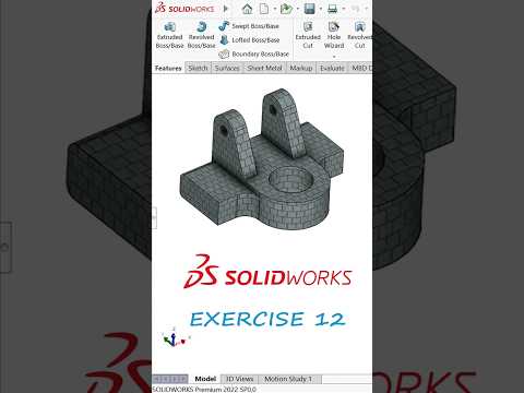 SOLIDWORKS EXERCISE 12 | #solidworks #engineering #design #3dmodeling