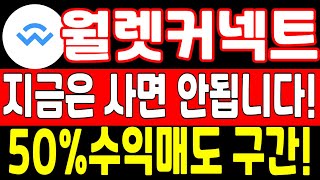★월렛커넥트 전망 대응전략★ 난리났다! 큰일났다! 지금은 사면 안됩니다! 19일에 매수신호 나왔습니다! 현재 50% 수익매도 구간! 다음 매수신호 기다리세요!