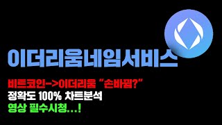 이더리움네임서비스 [긴급] 비트코인에서 이더리움으로 시장 견인주체 "손바뀜?" 정확도 100% 차트분석, 영상 필수시청...! #코인시황