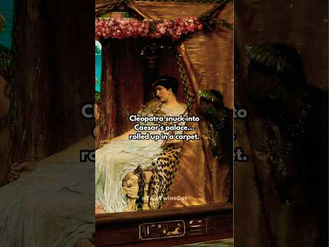 The love story of Cleopatra and Julius Caesar… #history #shorts #cleopatra #juliuscaesar #egypt