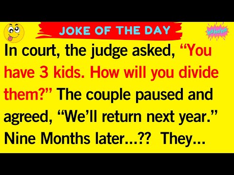 Funny Daily Jokes:  "Dividing the Kids: A Courtroom Twist"! 😂" BEST JOKE OF THE DAY!