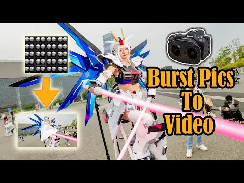 [VR180] R5C Burst photos converted to video TEST