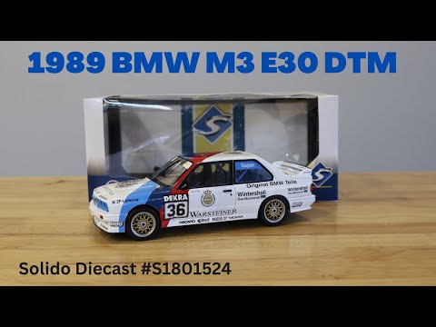 Solido 1989 BMW E30 M3 Soper DTM S1801524 Diecast Scale Replica Model